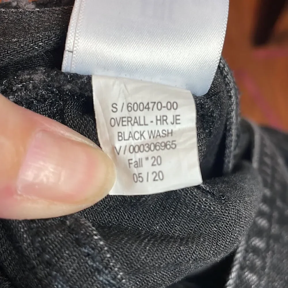 Gap Girl’s Bib Overalls, Black, skinny, Stretchy, XL